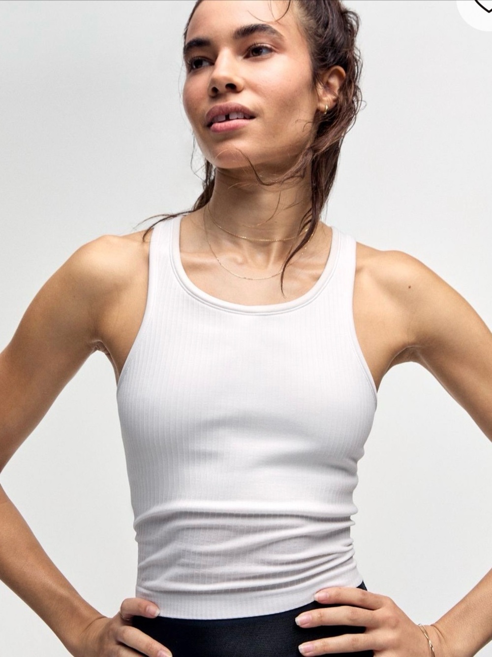 Lululemon Ebb to Street Cropped Racerback Tank Top Light Support, B/C Cup